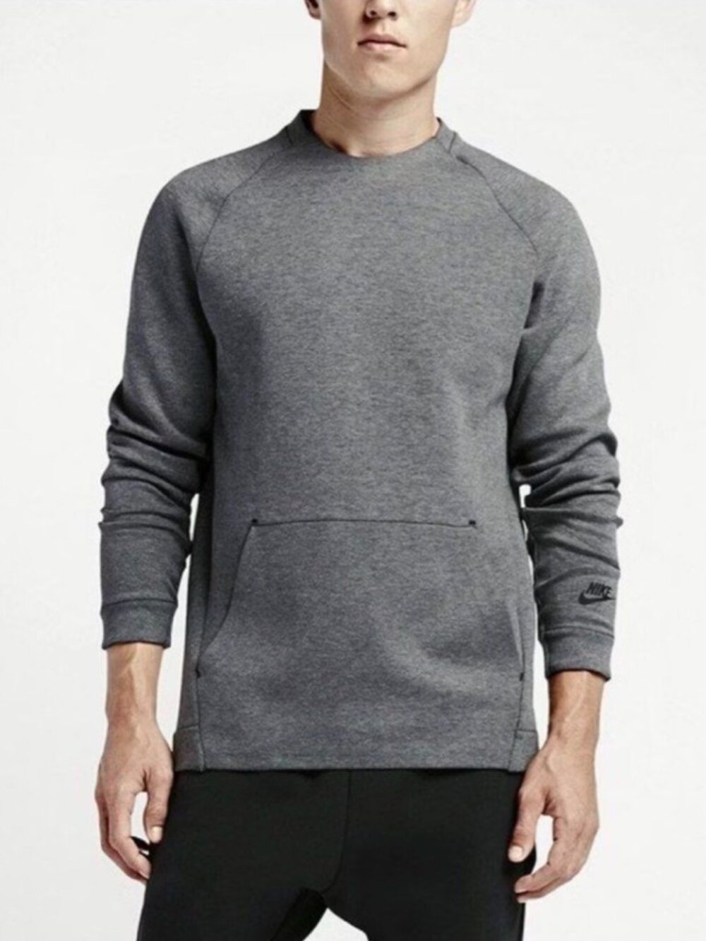 Nike Sportswear Tech Fleece Crew Gray Medium